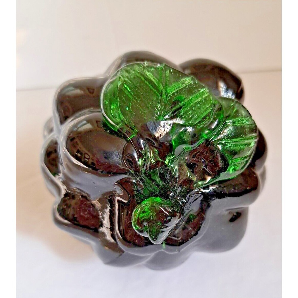 Murano Style Art Glass Decorative Purple Grape Cluster Farmhouse Decor Pre-owned - Picture 6 of 7